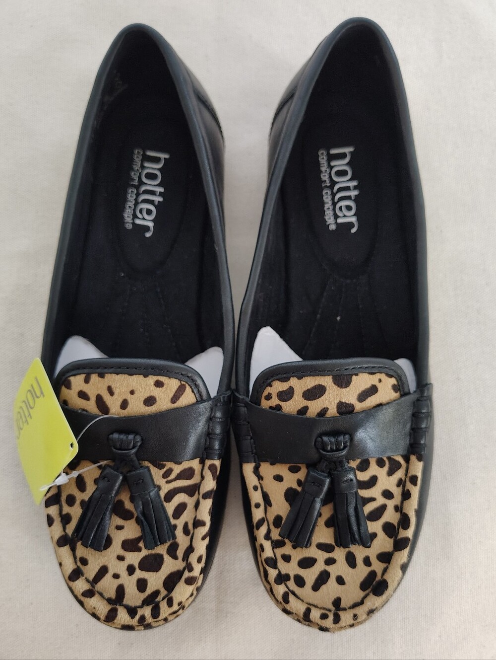 NWT Hotter Leopard Tassel Loafers Size 6 / EU 37